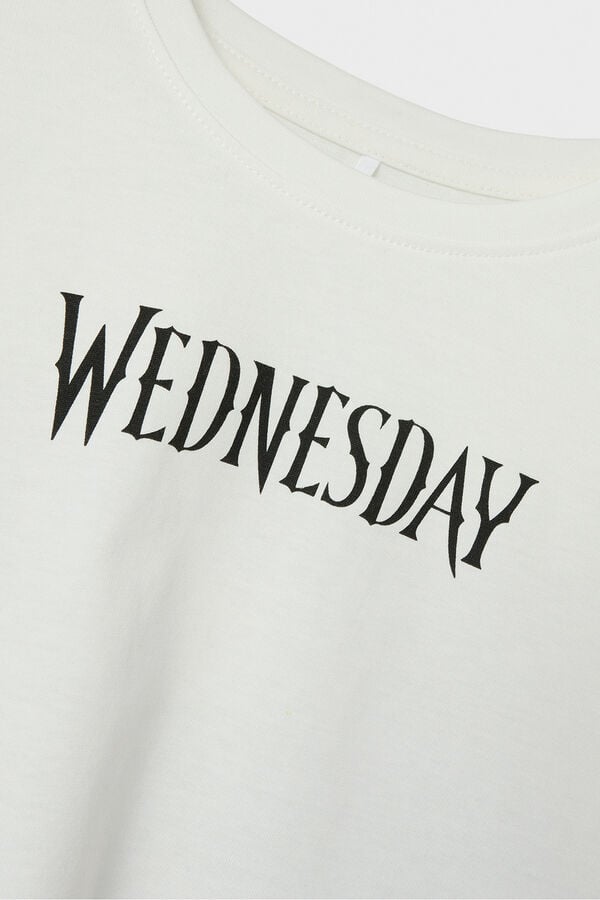 Name it Camiseta da menina da quarta-feira branco