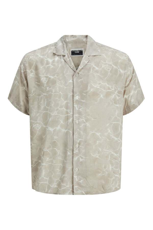 Jack & Jones Camisa folgada estampada cinzento