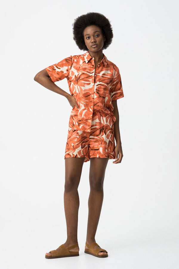 Tiffosi Shorts estampados vermelho