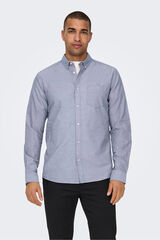 Only & Sons Camisa de manga comprida azul