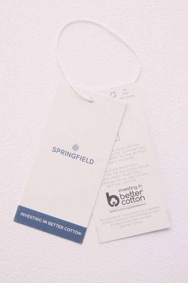 Springfield Polo piqu&eacute; detalhes contraste regular fit vermelho