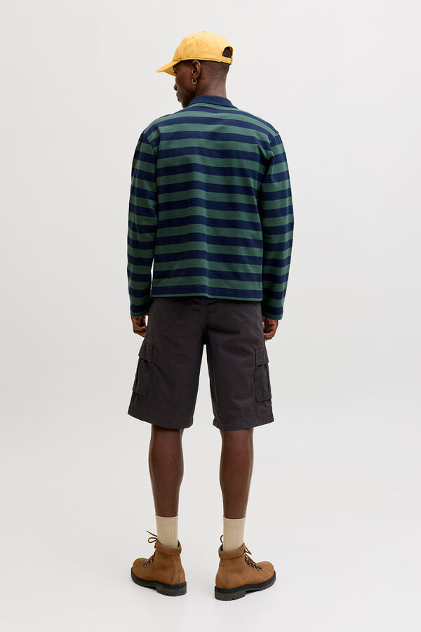 Jack & Jones Bermuda cargo relaxed negro