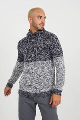 Brave Soul Jersey jaspeado azul