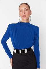 Trendyol Body de malha com drapeado azul