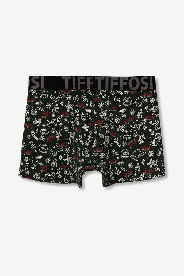 Tiffosi Boxers estampados de Natal cinzento