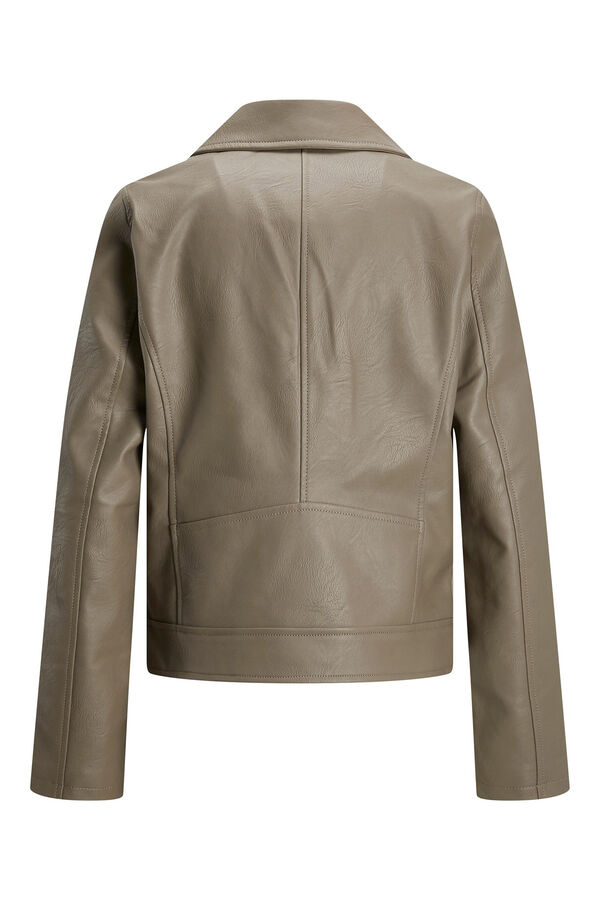 Jack & Jones Casaco motard de pele sint&eacute;tica cru