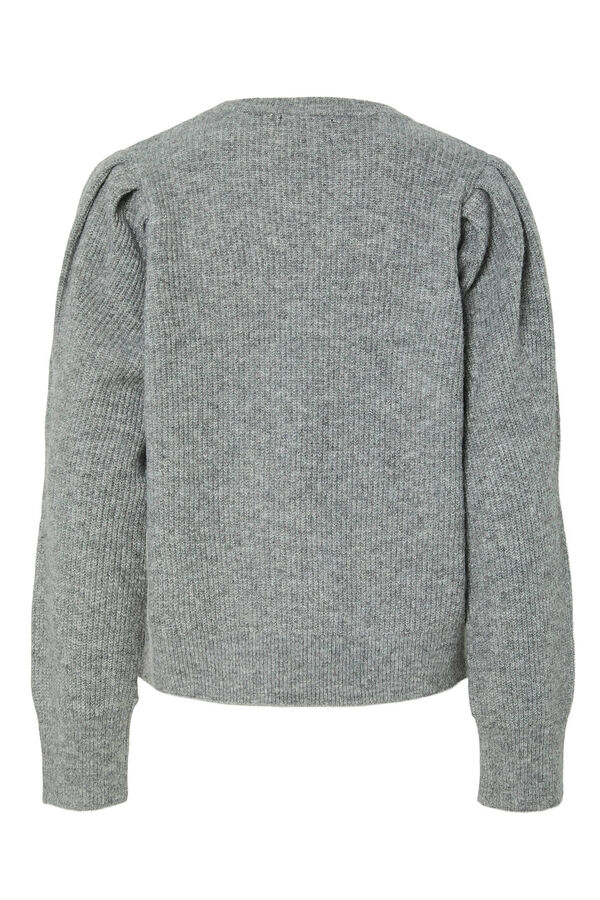 Pieces Camisola de malha cinzento