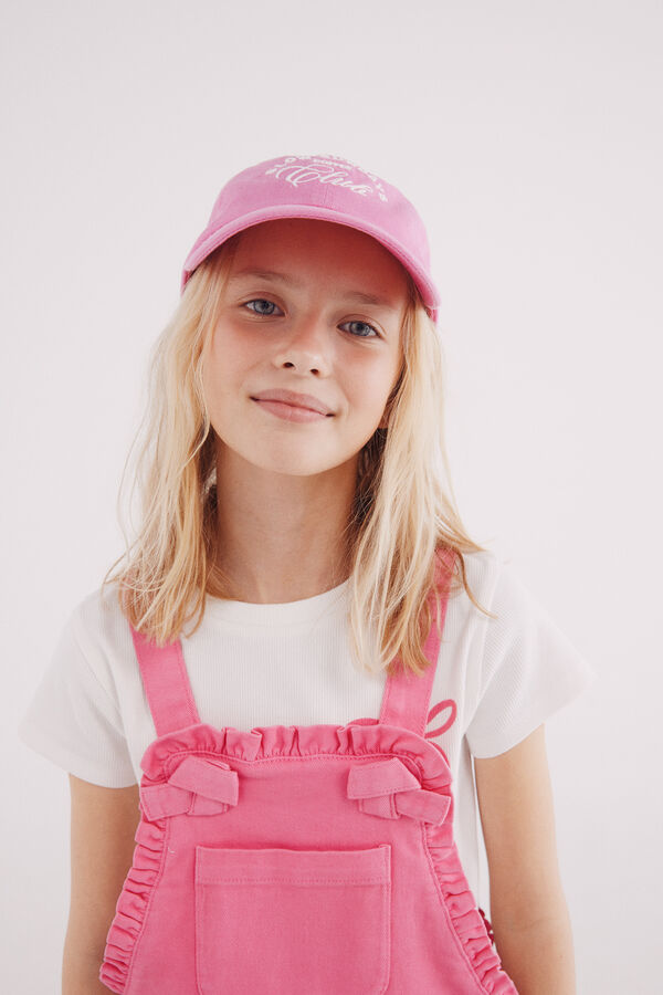 Springfield Kids Macacão curto rosa para meninas rosa