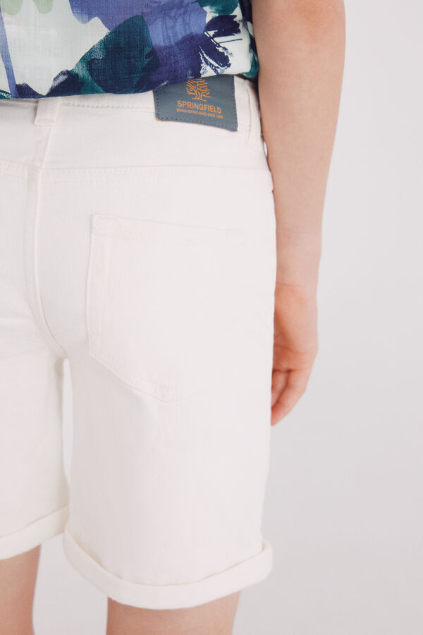 Springfield Kids Bermudas denim rapaz bege