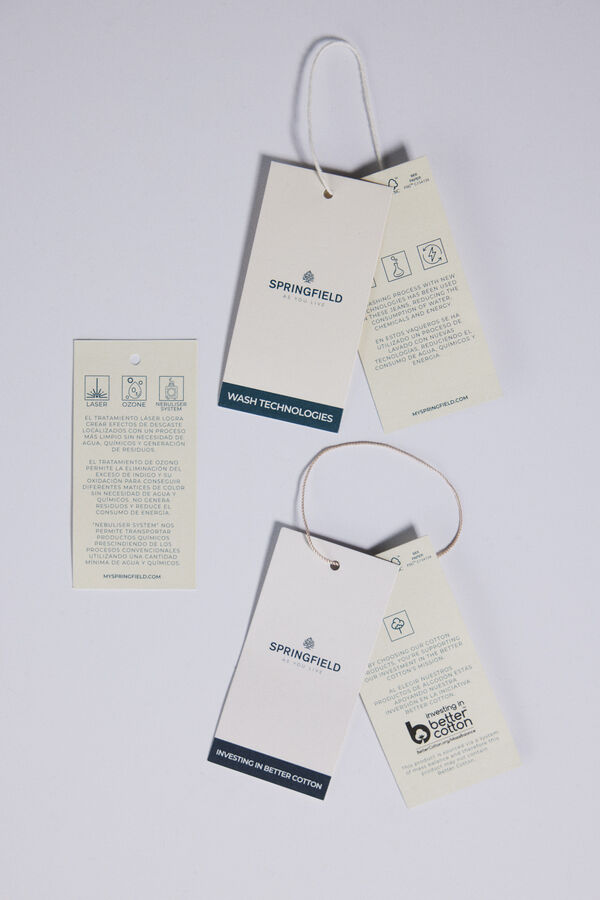 Springfield Bermuda vaquera regular ultra ligera azul