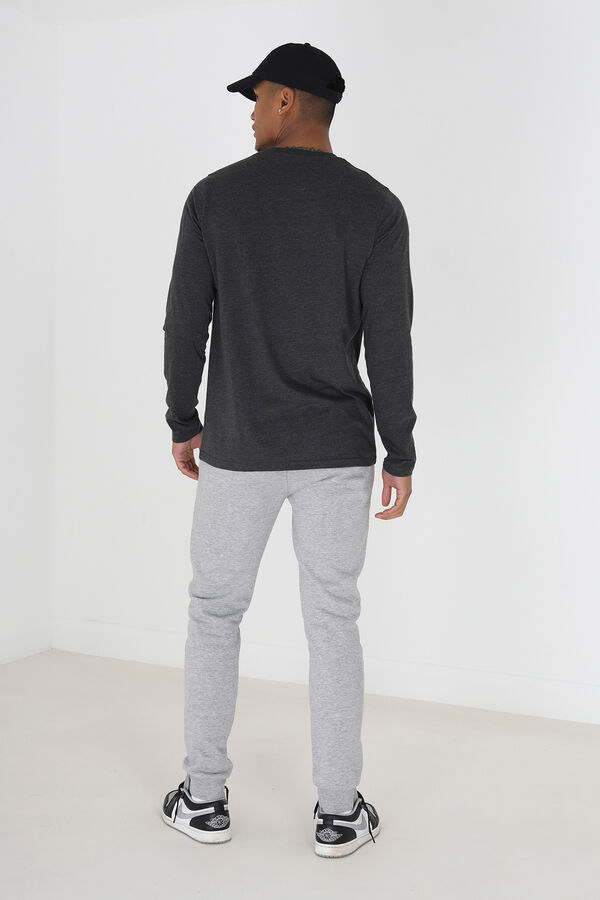 Brave Soul Camiseta de manga larga gris