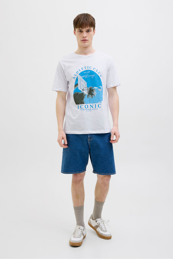 JJ REBEL T-shirt regular fit branco