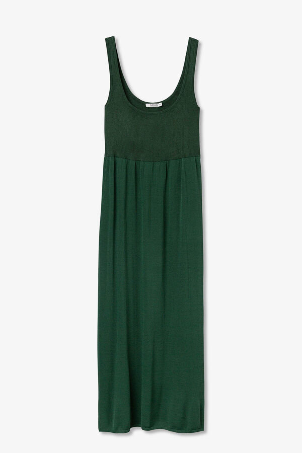 Tiffosi Vestido comprido de malha verde
