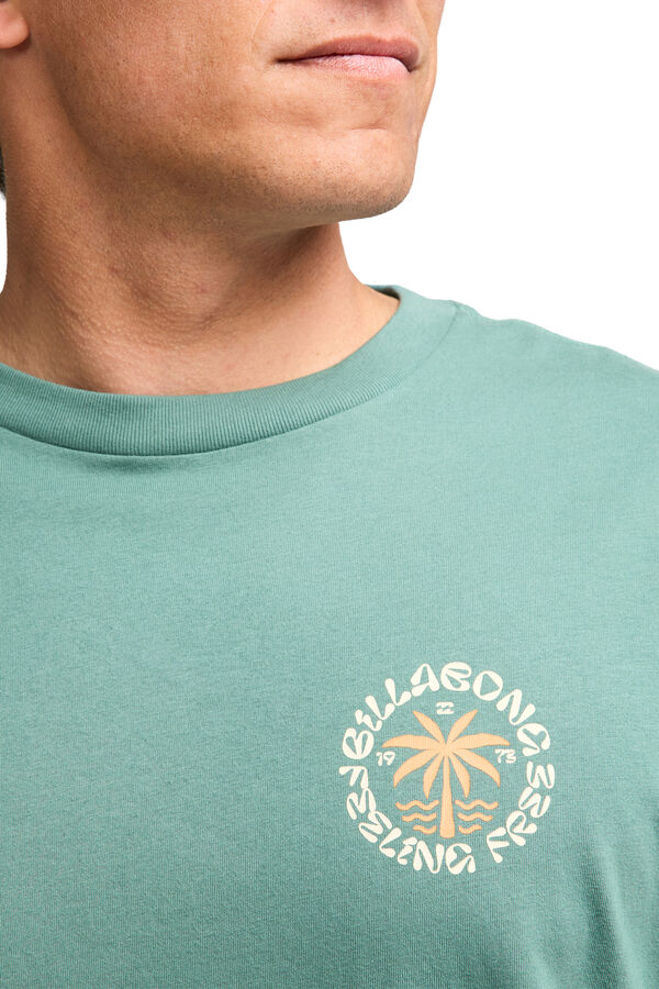 Billabong Stacked Arch - T-shirt Para homem azul