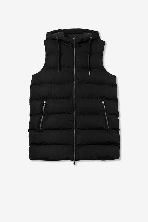 Tiffosi Chaleco Acolchado Combinado Canal&eacute; negro