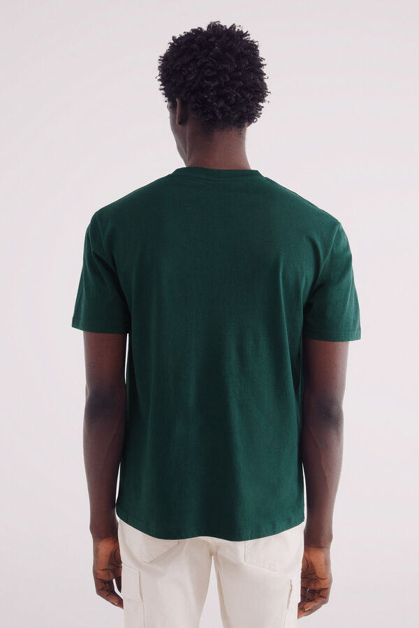 Springfield Camiseta básica cuello redondo verde