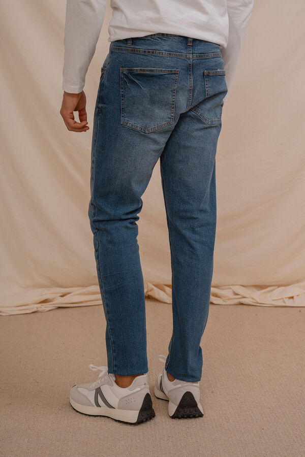 Celopman Pantal&oacute;n Denim Slim B&aacute;sico azul