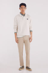 Springfield Cal&ccedil;as justas, lavagem clara, 5 bolsos bege