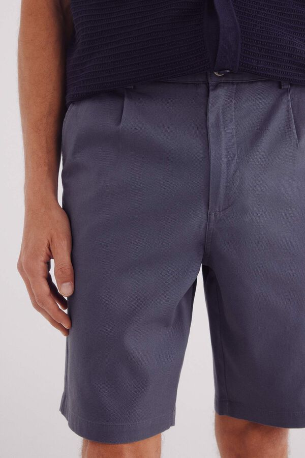 Springfield Bermuda estructura color comfort fit azul