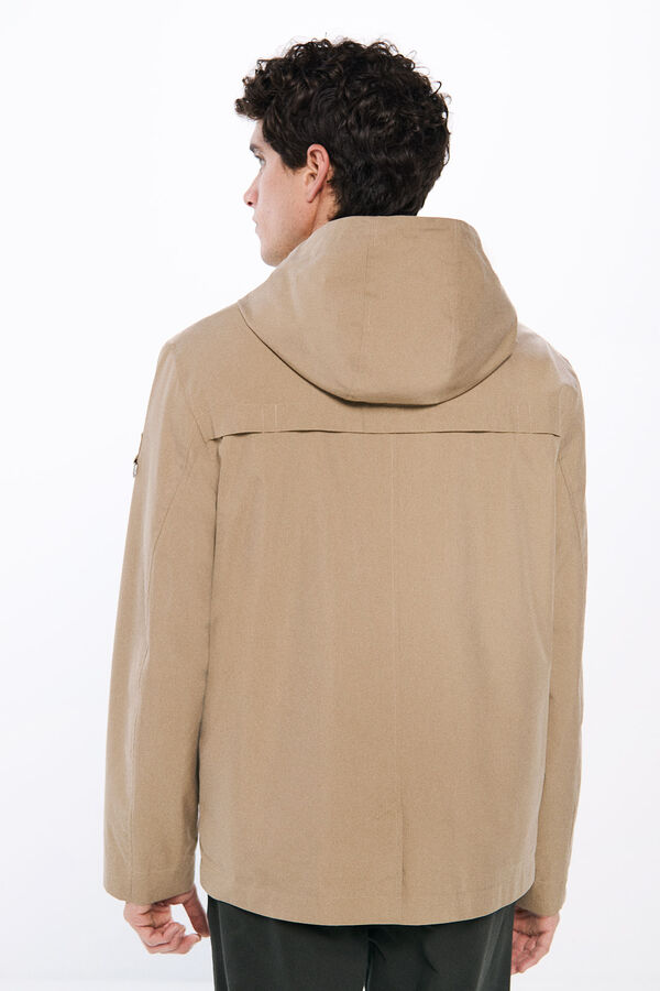 Springfield Parka corta ligera beige