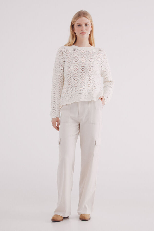 Springfield Pantal&oacute;n cargo ligero beige