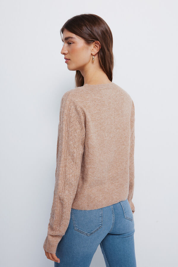 Springfield Cardigan pointelle nude