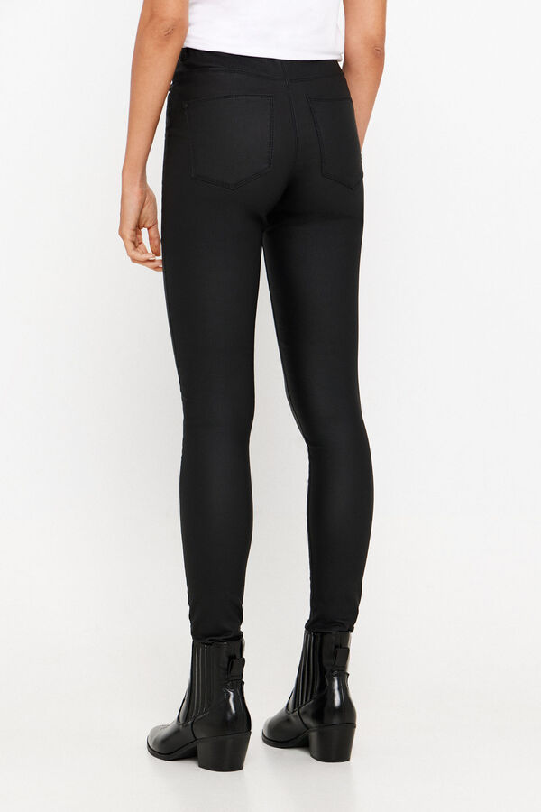 Springfield Calças skinny enceradas preto