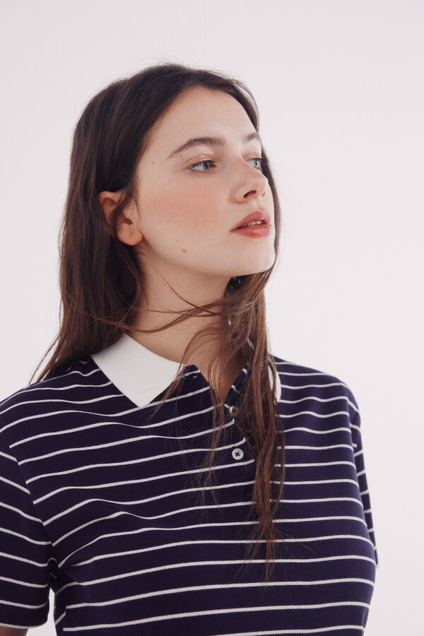 Springfield Polo cuello contraste azul