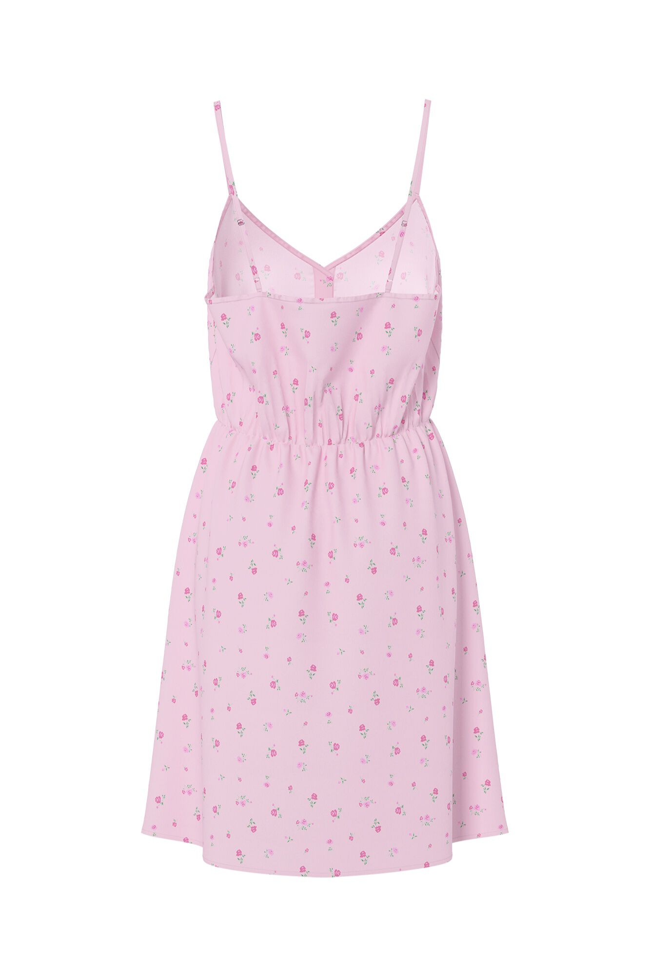 Pieces Vestido mini de al&ccedil;as estampado