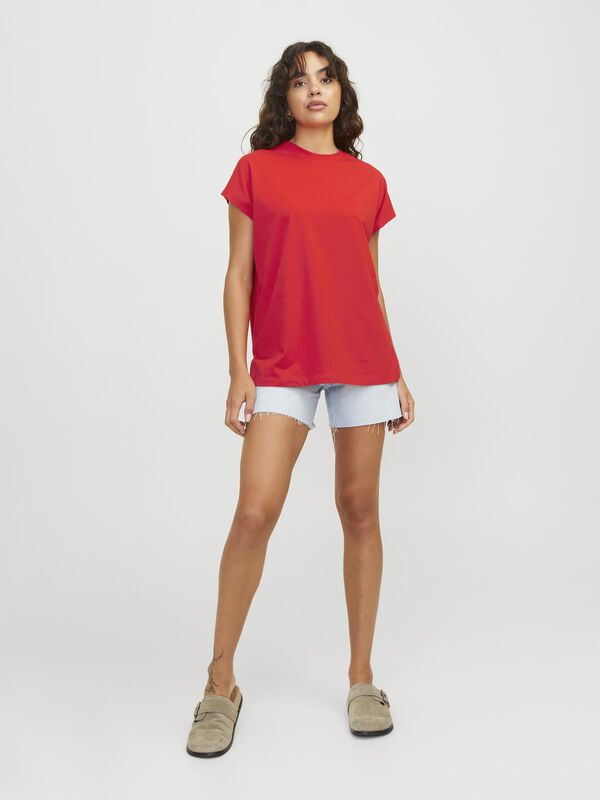 Jack & Jones T-shirt de manga curta oversize vermelho