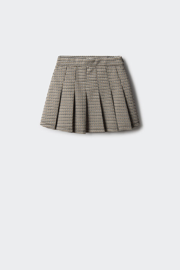 Springfield Kids Saia xadrez de menina cru