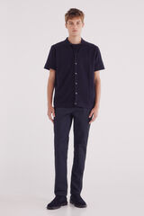 Springfield Pantal&oacute;n chino microestampado slim fit azul