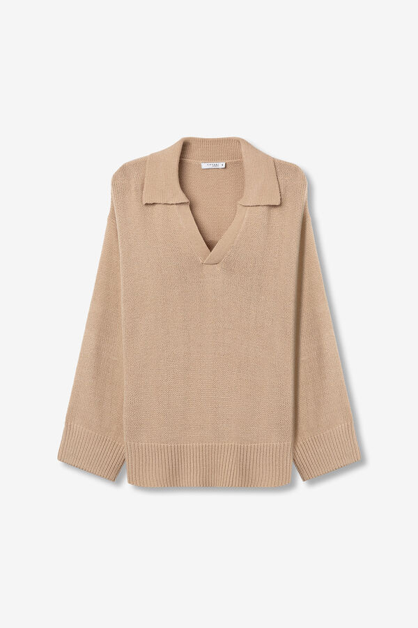 Tiffosi Camisola Relaxado com Gola cru