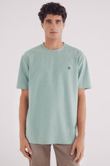 Springfield Camisola piqué oxford verde