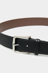 Springfield Cinto efeito pele b&aacute;sico preto