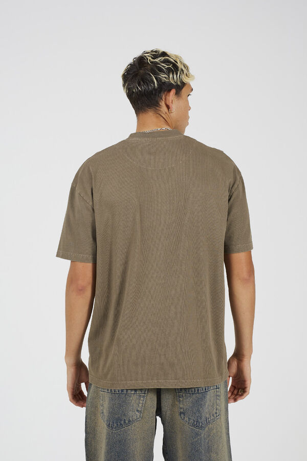 Brave Soul Camiseta oversized com manga curta cru