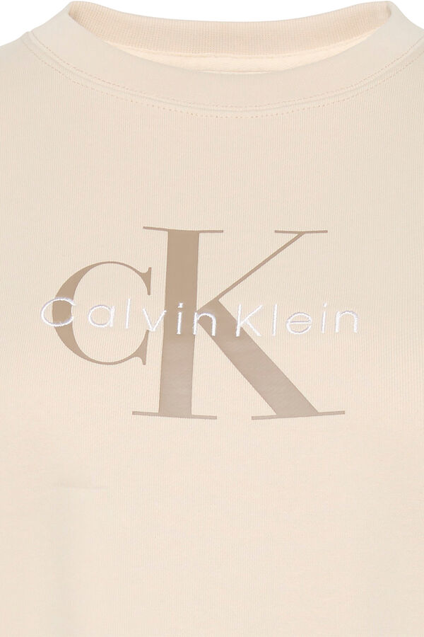 Calvin Klein Sudadera con monograma. blanco