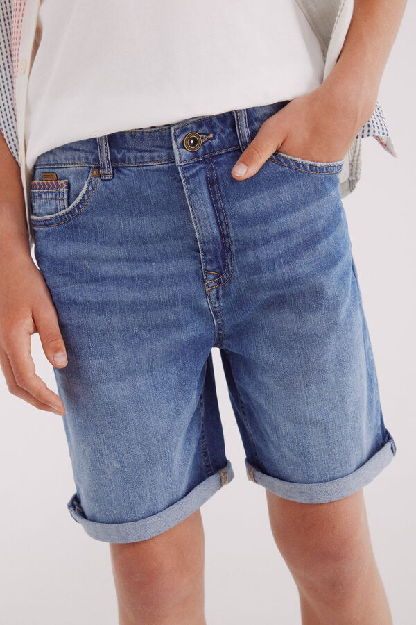 Springfield Kids Bermudas denim rapaz azul
