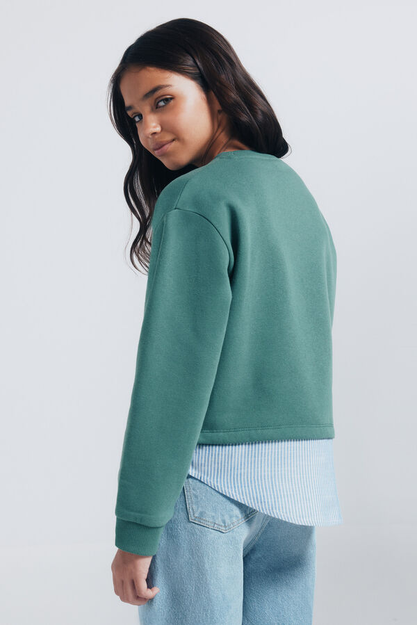 Springfield Kids Sudadera Estrella ni&ntilde;a verde