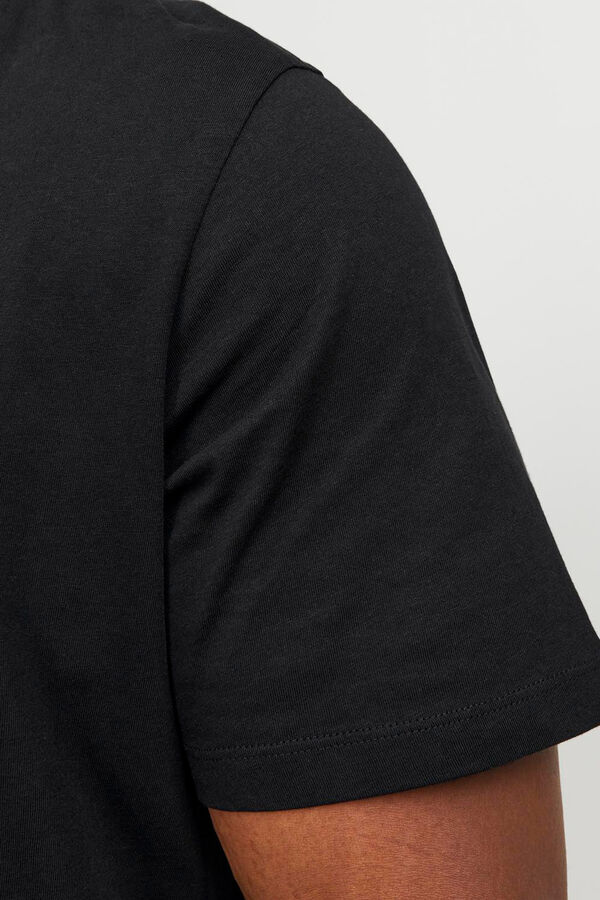 Jack & Jones PLUS T-shirt fit padrão preto