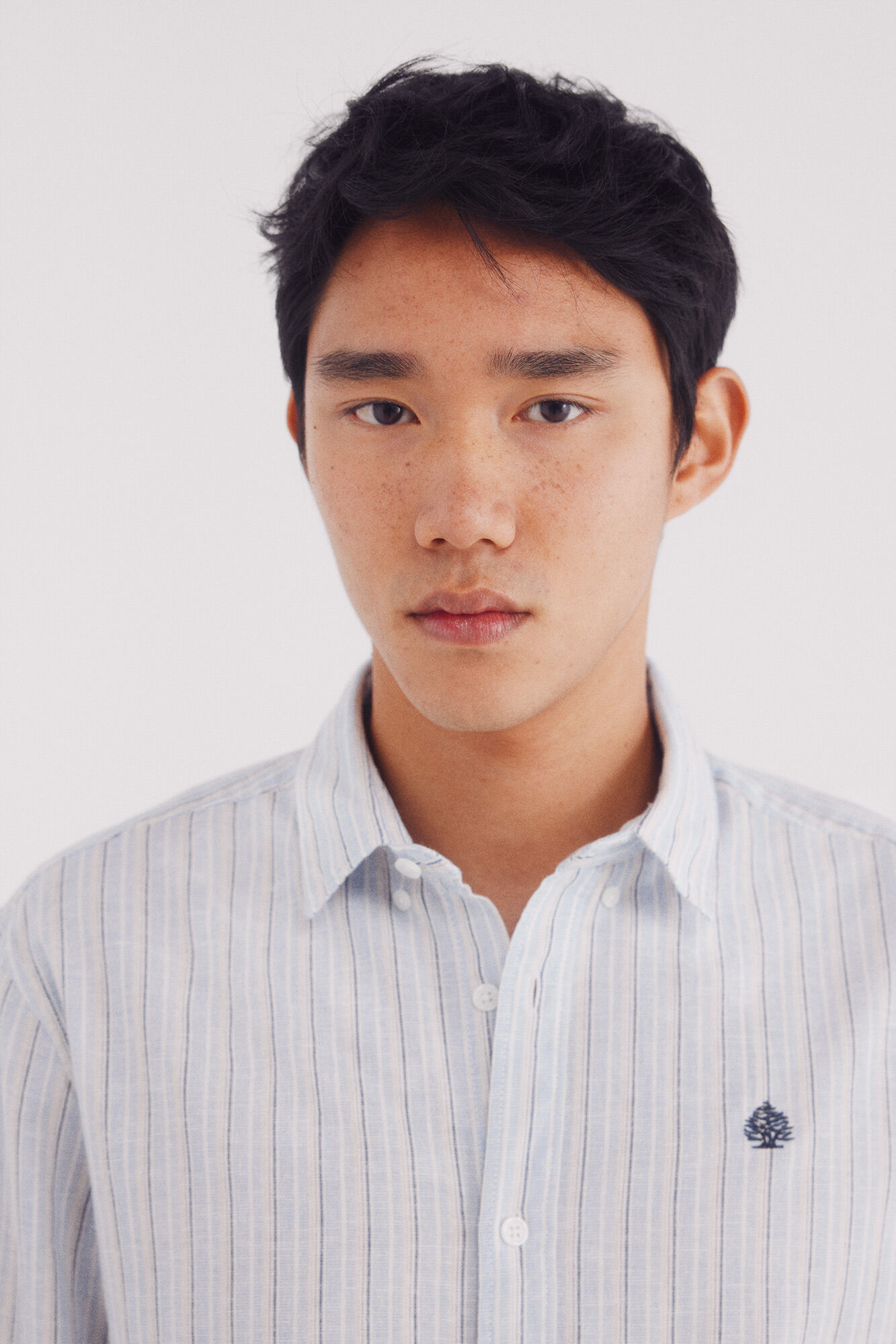 Springfield Camisa de linho &agrave;s riscas