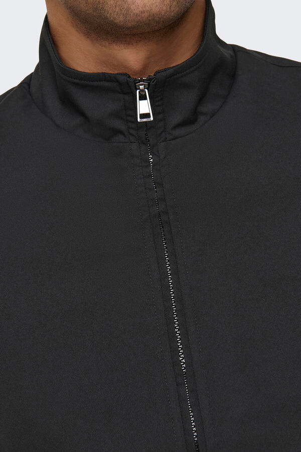 Only & Sons Chaqueta harrington negro