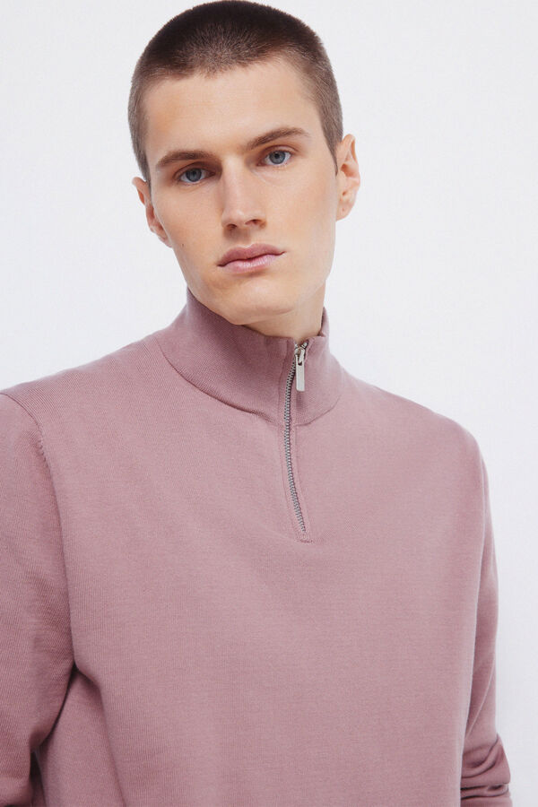 Springfield Camisola Milano com fecho-&eacute;clair rosa