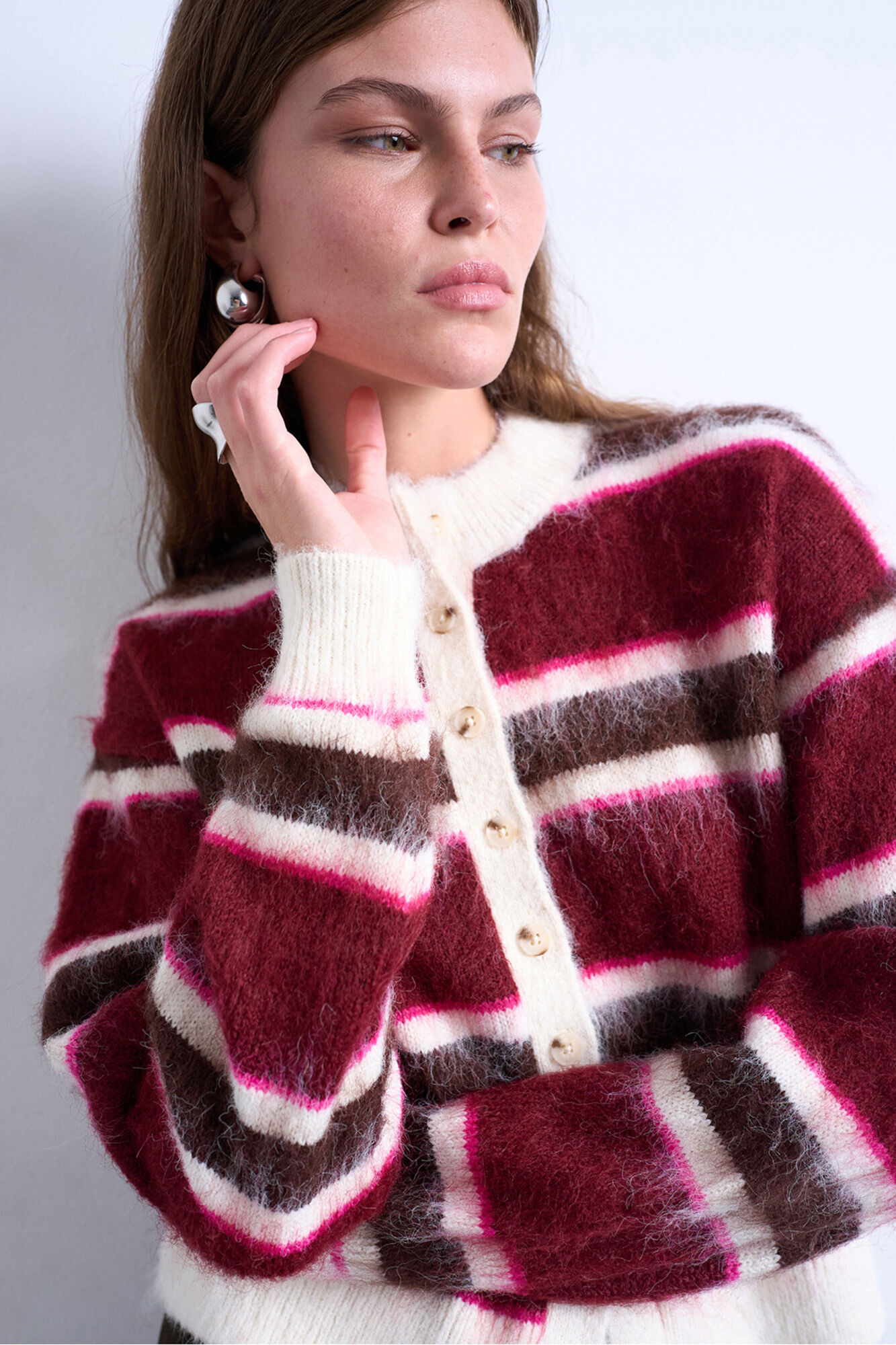 Topshop C&aacute;rdigan de manga larga