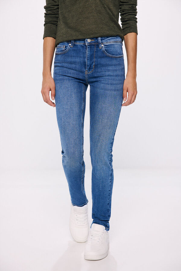 Springfield Jeans slim cropped azul