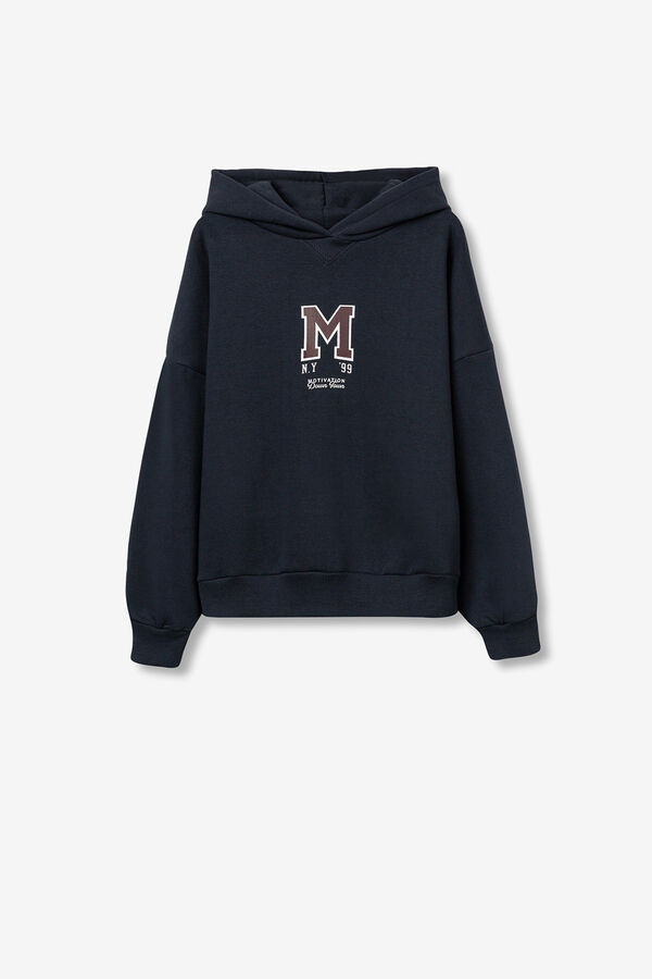 Tiffosi Young Sudadera Oversized estampada azul