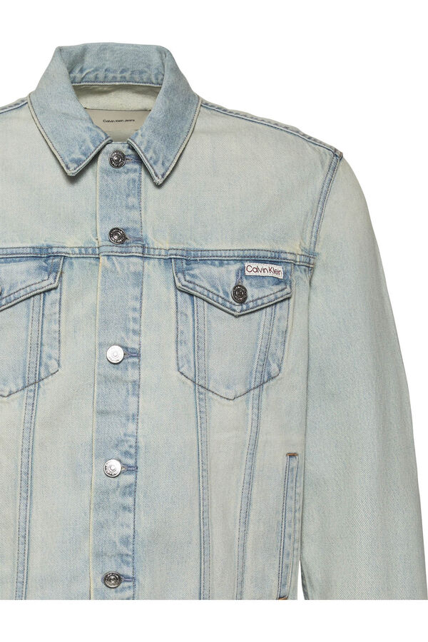 CK Jeans Chaqueta vaquera con logo azul