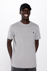 Springfield Camiseta b&aacute;sica logo gris