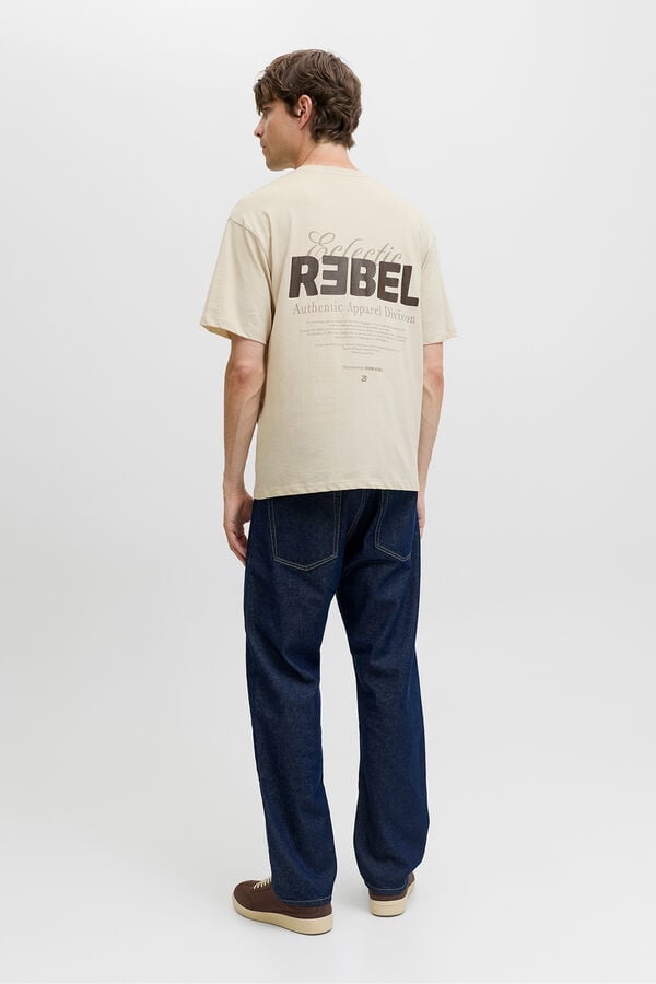 JJ REBEL Camiseta regular fit gris