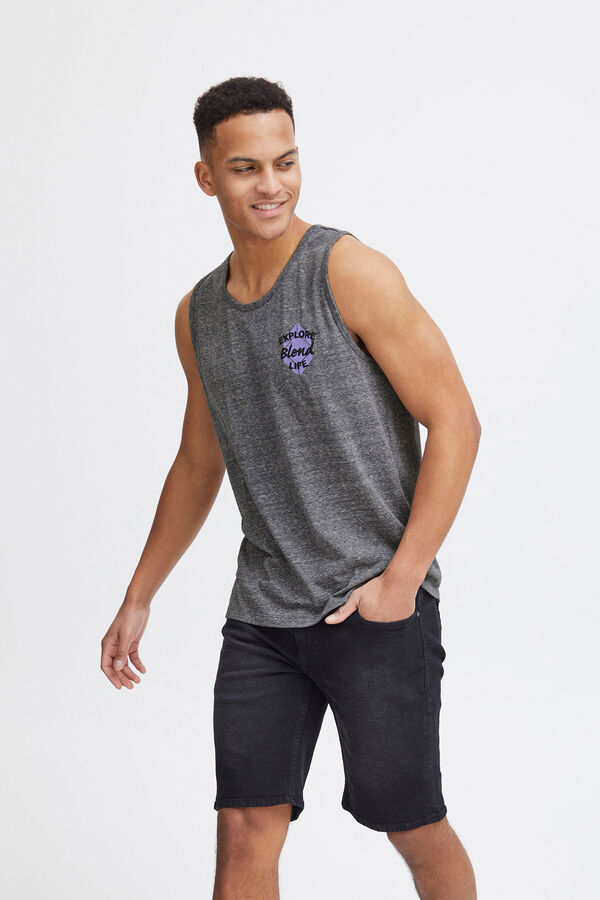 Blend T-shirt sem mangas preto